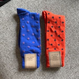 NWT J. Crew MENS 2 Pair Cotton Blend Socks
